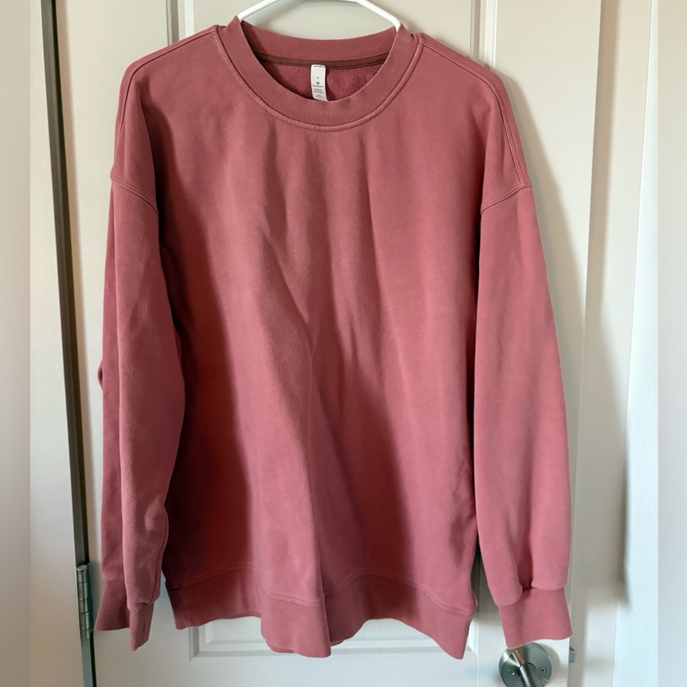 Lululemon rose pink sweatshirt